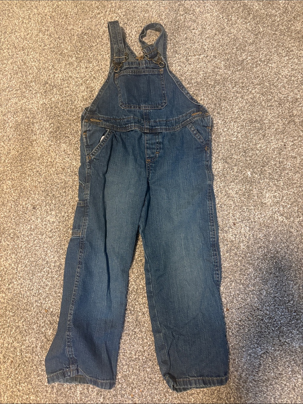 Wrangler Blue Denim Kids Overalls